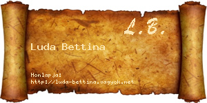 Luda Bettina névjegykártya